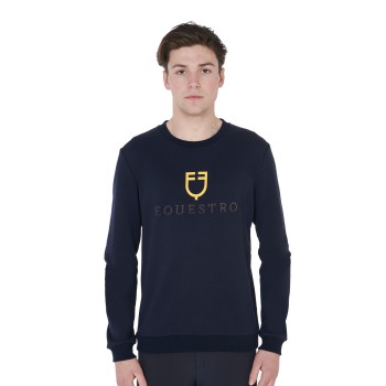 HERREN-SWEATSHIRT AUS BAUMWOLLE MIT RUNDHALS UND LOGO AUF DER BRUST