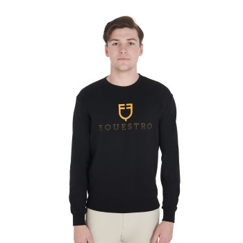 HERREN-SWEATSHIRT AUS BAUMWOLLE MIT RUNDHALS UND LOGO AUF DER BRUST