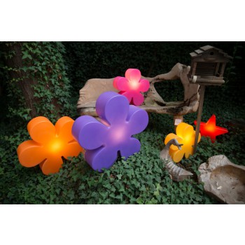 Leuchtende Blume 40 cm 32404W 8 Seasons Design