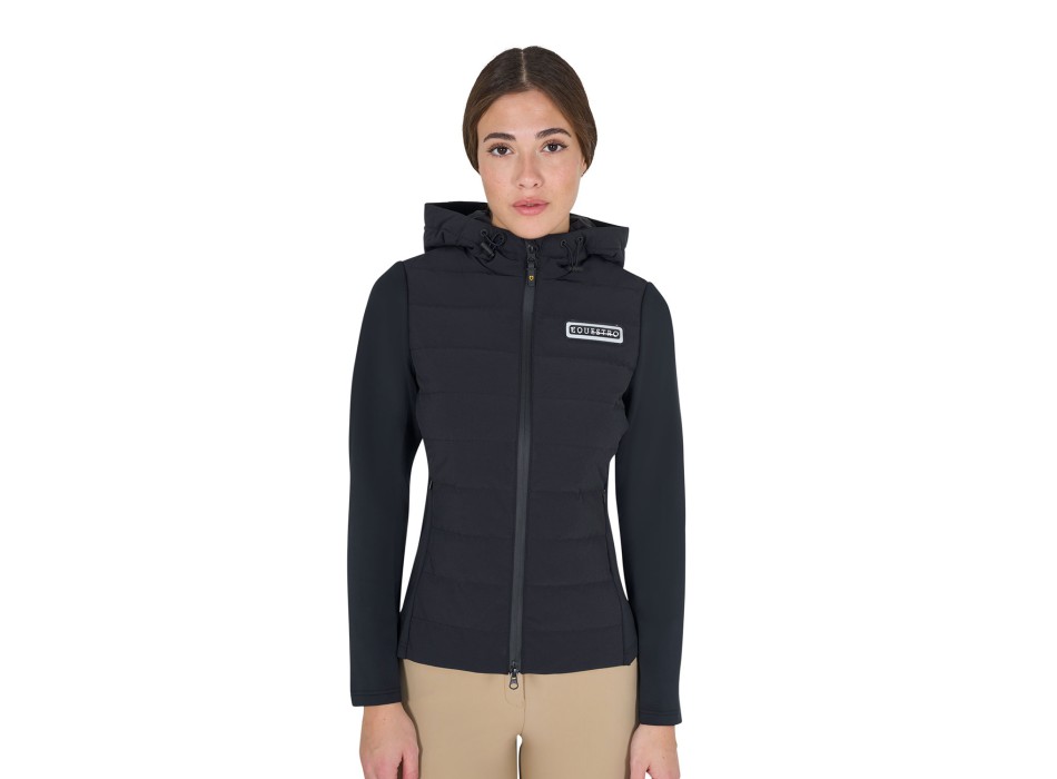 TECHNISCHE DAUNENJACKE MIT KAPUZE FÜR DAMEN