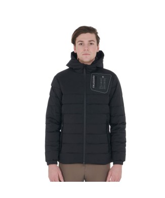 HERREN-DAUNENJACKE AUS STRETCHSTOFF MIT SILIKON-PATCH