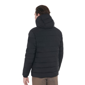 HERREN-DAUNENJACKE AUS STRETCHSTOFF MIT SILIKON-PATCH