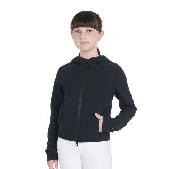 SLIM FIT KINDER-SOFTSHELLJACKE AUS TECHNISCHEM STOFF