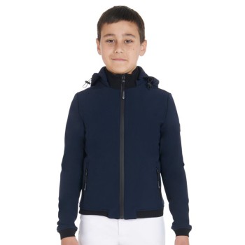 DREILAGEIGE KINDER-SOFTSHELLJACKE AUS TECHNISCHEM STOFF