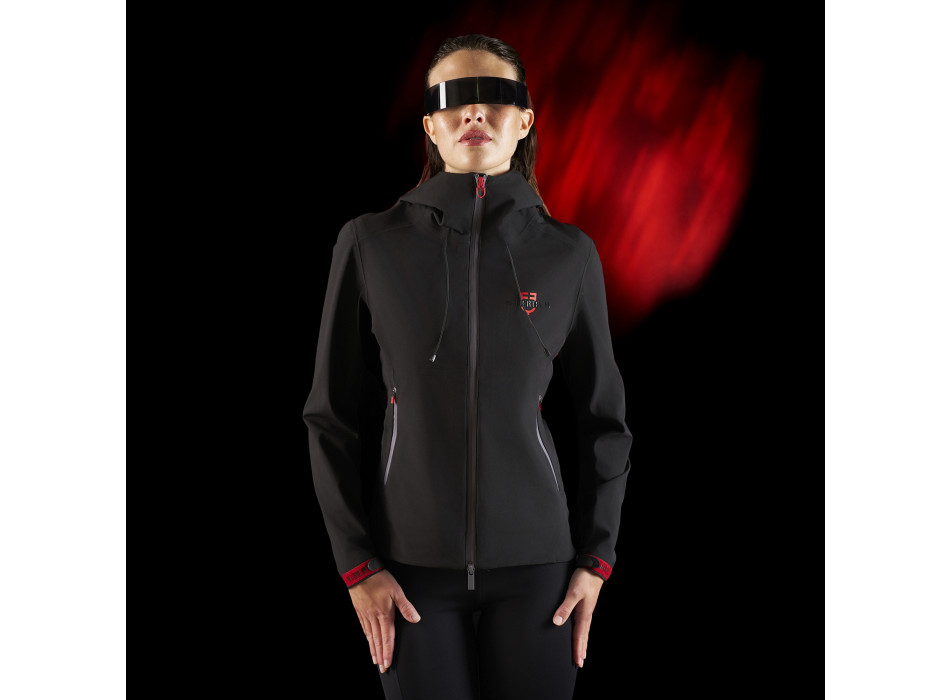 Equestro Ridertechnology wasserdichte Softshell-Shell für Damen mit Reißverschluss