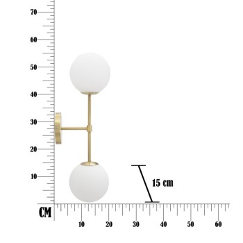 DOPPELTE GLAMY-WANDLAMPE