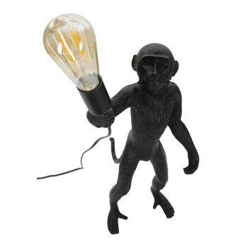 SCHWARZE AFFE-TISCHLAMPE