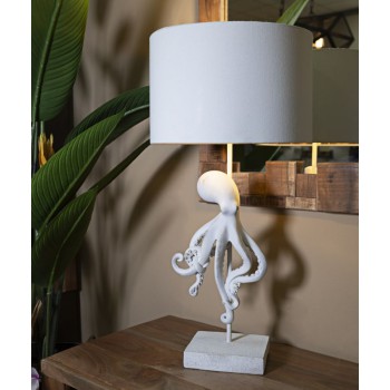 WEISSE OCTOPUS-TISCHLAMPE