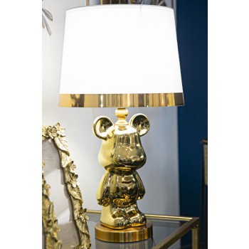 GOLDENE TEDDYBÄR-TISCHLAMPE