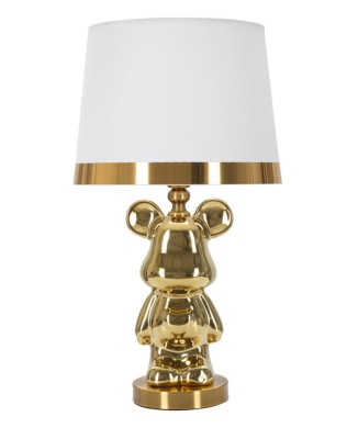 GOLDENE TEDDYBÄR-TISCHLAMPE