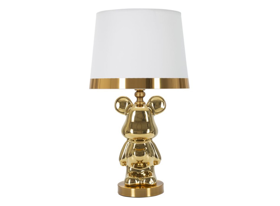 GOLDENE TEDDYBÄR-TISCHLAMPE