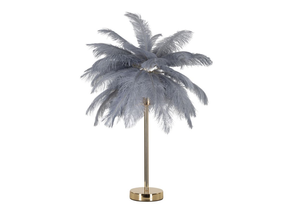 GRAUE PALM-TISCHLAMPE