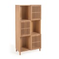 Beyla Bücherregal aus Massivholz und Eichenfurnier 84,5 x 170 cm FSC 100%