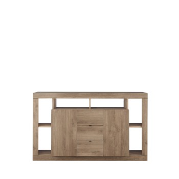 Sideboard 2 Türen 3 Schubladen RIMINI Holzfarbe