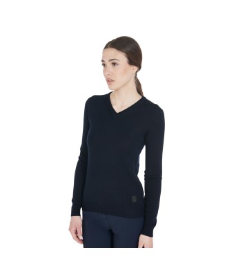 DAMEN-PULLOVER MIT V-AUSSCHNITT