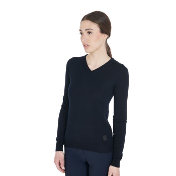 DAMEN-PULLOVER MIT V-AUSSCHNITT