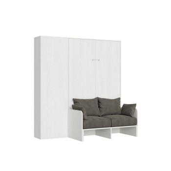 Mod.Kentaro Französisches Sofa - Bett 140 Kentaro Sofa Weiße Esche mit Links-Rechts-Säule