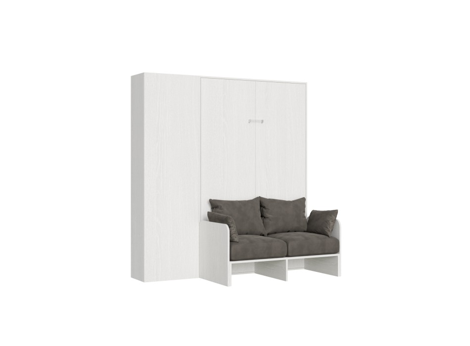 Mod.Kentaro Französisches Sofa - Bett 140 Kentaro Sofa Weiße Esche mit Links-Rechts-Säule