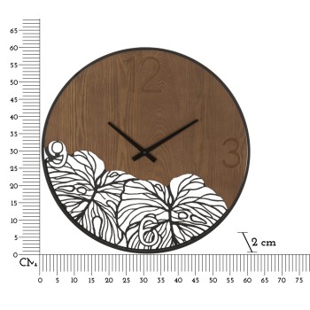 WANDUHR AUS HOLZ/BLATT