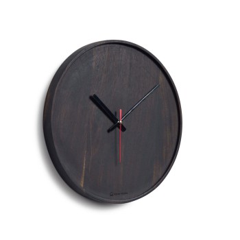 Orologio da parete Zakie in legno massiccio di acacia con finitura