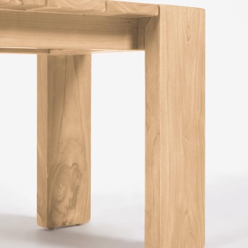 Panca da esterno Victoire in legno massello di teak 135 cm