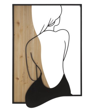 BEAUTY WANDPANEEL AUS EISEN UND HOLZ