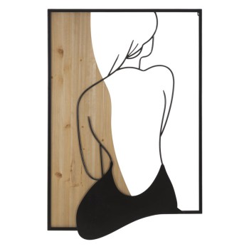 BEAUTY WANDPANEEL AUS EISEN UND HOLZ