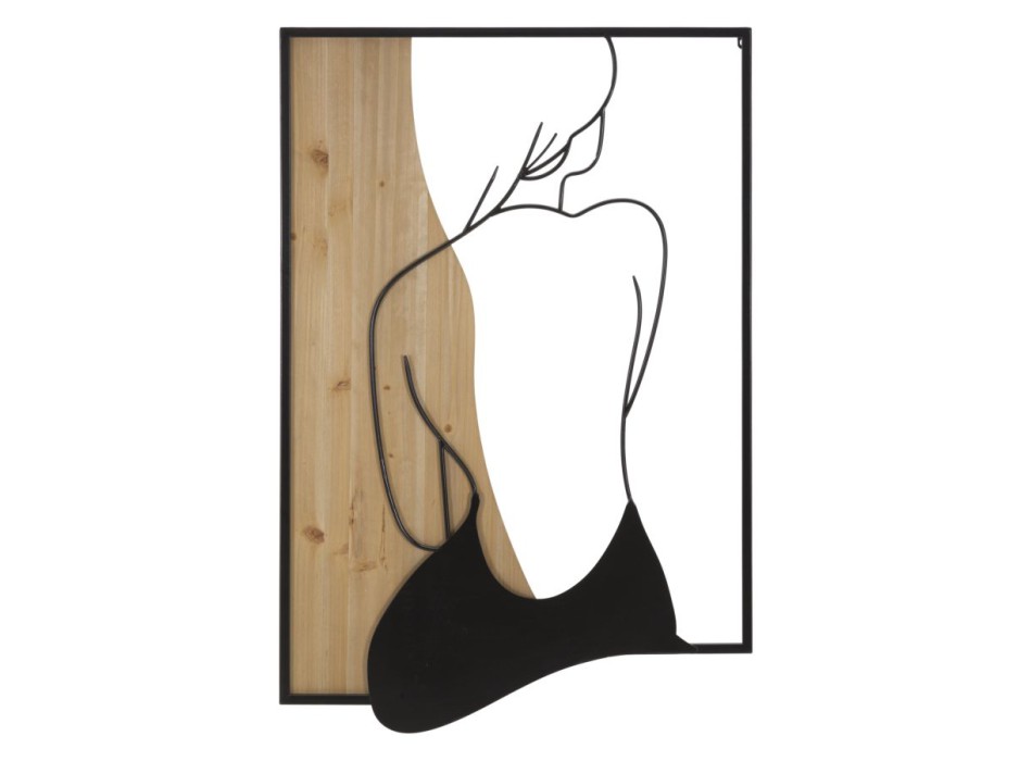 BEAUTY WANDPANEEL AUS EISEN UND HOLZ