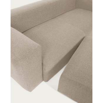 Blok Fußhocker beige