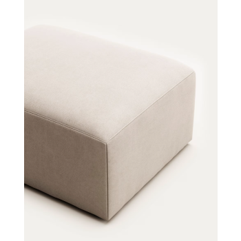 Blok Fußhocker beige