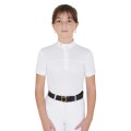 SLIM FIT WETTKAMPF-POLO FÜR MÄDCHEN MIT PERFORIERTEM STOFF