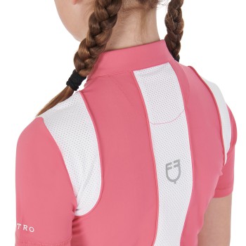 SCHLANK PASSENDES TRAININGSPOLOSHIRT MIT ZIP-UP für MÄDCHEN