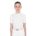 SLIM FIT WETTKAMPF-POLOSHIRT FÜR MÄDCHEN MIT RÜSCHENÄRMELN