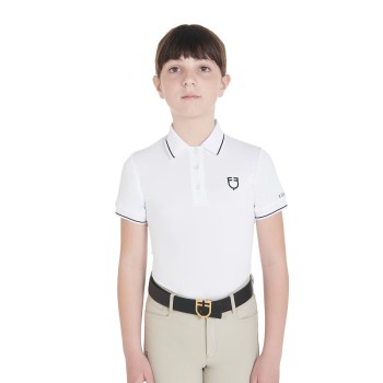 SLIM-FIT-POLOSHIRT FÜR KINDER AUS ANTIBAKTERIELLEM TECHNISCHEN STOFF