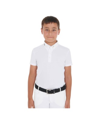 SLIM FIT WETTKAMPF-POLOSHIRT FÜR KINDER MIT VIER KNÖPFEN