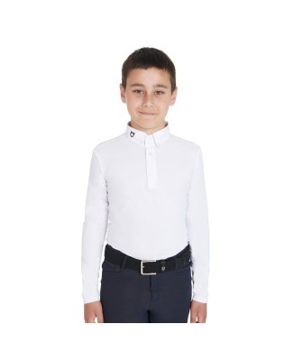 WETTKAMPF-POLO FÜR KINDER, SLIM FIT, DREI KNÖPFE