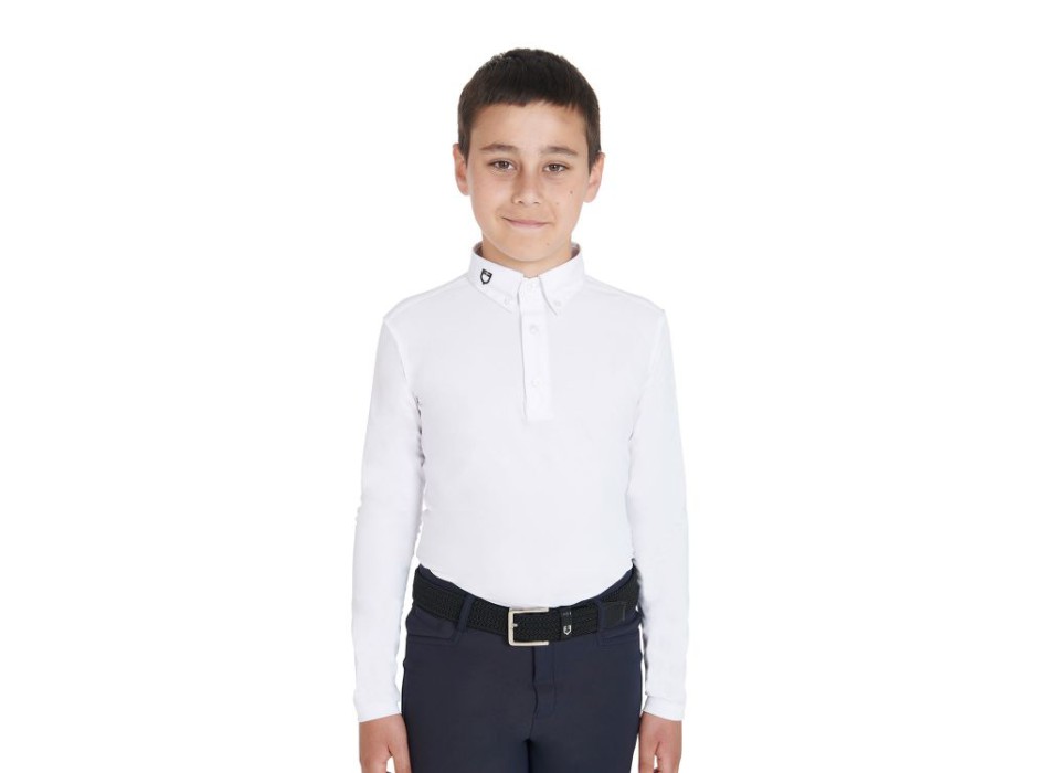 WETTKAMPF-POLO FÜR KINDER, SLIM FIT, DREI KNÖPFE