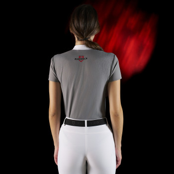 Equestro Ridertechnology Damen-Wettkampfpolo kurzarm