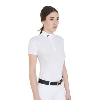 SLIM FIT WETTKAMPF-POLOSHIRT FÜR DAMEN MIT KOREANISCHEM KRAGEN