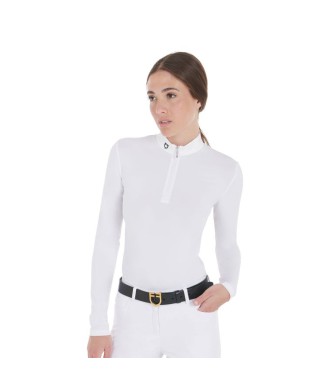 DAMEN WETTKAMPF-POLO SLIM FIT LANGARM