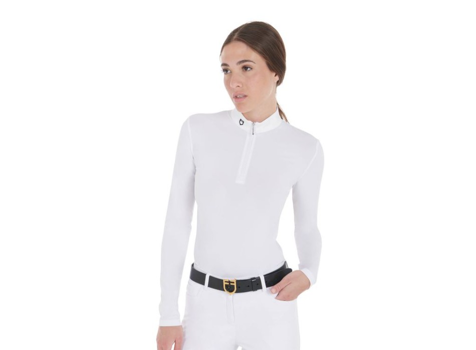 DAMEN WETTKAMPF-POLO SLIM FIT LANGARM