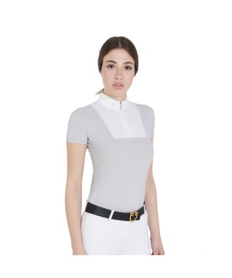 WETTKAMPF-POLO FÜR DAMEN, SLIM FIT, HALBARM