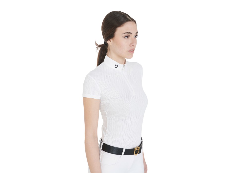 WETTKAMPF-POLO FÜR DAMEN, SLIM FIT, MIKROPERFORIERT