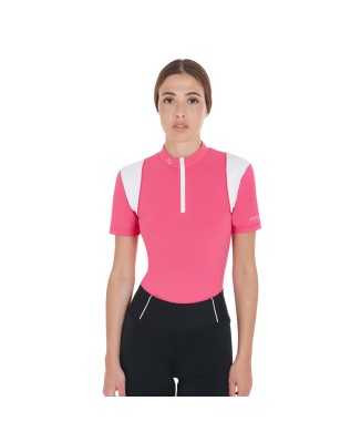 SLIM FIT TRAININGSPOLOSHIRT FÜR DAMEN MIT MESH-EINSÄTZEN