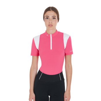 SLIM FIT TRAININGSPOLOSHIRT FÜR DAMEN MIT MESH-EINSÄTZEN