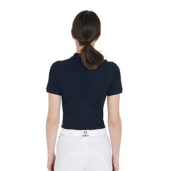 SLIM FIT DAMEN-POLOSHIRT AUS PREMIUM-STRETCH-STOFF