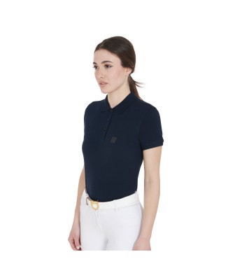 SLIM FIT DAMEN-POLOSHIRT AUS PREMIUM-STRETCH-STOFF