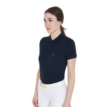 SLIM FIT DAMEN-POLOSHIRT AUS PREMIUM-STRETCH-STOFF