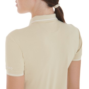 SLIM FIT DAMEN-POLOSHIRT AUS ATMUNGSAKTIVEM STOFF