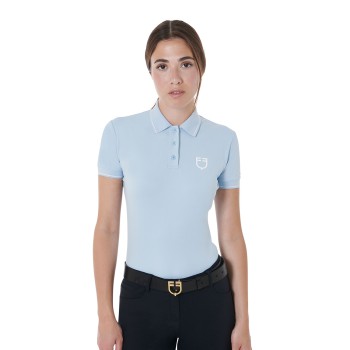 SLIM FIT DAMEN-POLOSHIRT AUS ATMUNGSAKTIVEM STOFF